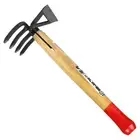 Mini one-handed hoe, 4 pieces, rake type, earth raising hole digging, lightweigh