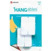 (12-4 ct)-Velcro Brand Hangables 1 Lb. Capacity White Removable Small Hook