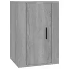 Wall-Mounted Wooden Cabinet TV Storage Shelf Rack Bookcase Cupboard Grey Sonoma