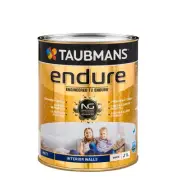 taubmans 1l white matt endure interior wall paint
