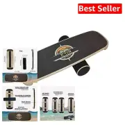 Versatile Wooden Balance Board - 3 Levels for Core Strength & Stability Training