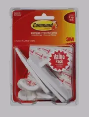 3M Command 3 Large Hooks 6 Adhesive Strips 5 lb VALUE PACK Wall Hanger 17003-VP