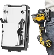 Drill Holder for Belt Clip-on Tool Belt Holder 304 Stainless Steel Heavy-Duty Drill Belt Holder for Hooks Clips Tools, Hook Holster for Impact Driver, Cordless Drills, Nailer, Tape Measure