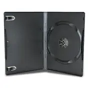 Single Black 14mm Quality CD DVD Cover Cases - Standard Size DVD case