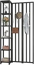 Wall Room Divider, Wall Privacy Screens with Display Stand and Coat Rack Cabinet, Decorative Privacy Screens, Room Separator Screen, for Home Office(100cm/39.3in)