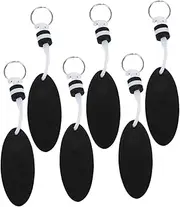[Generic] 6Pcs Floating Keychains for Water Sports Durable Floating Key Rings Vibrant Color Key Float for Boating Fishing Canoeing and Sailing Easy to Carry and Identify