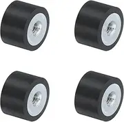 uxcell 4Pcs 15 x 10mm M4 Female Thread Rubber Mounts, Vibration Isolator, Replaces Anti Vibration Pads Flat Silent Block Base Block