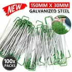 Primeturf Synthetic Artificial Grass Pins Fake Lawn Turf Weedmat U Pegs Plants