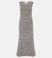 [Jil Sander] Jil Sander Lurex® metallic midi dress AU 8 multicoloured