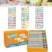 30 Read and Rhyme Flip Books, World Family Build Book, Reading Rhyming Flipbooks, Letter Sounds Flash Cards, Phonics Flash Cards Learn to Read, for Learner to Expand Vocabulary (1PCS)