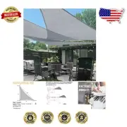 5'x6'x7.8' Silver Triangle Shade Sail - Durable UV Protection for Your Backyard