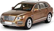 1 18 for Bentley Bentayga Alloy Luxury SUV Car Model Diecast Simulation Vehicles Adult Collection Ornaments(Brown)