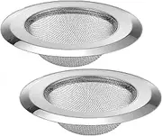 Kitchen Sink Strainer - Wide Rim Strainer, Mesh Basket Filter | Stainless Food Trap Catcher, Anti-Clog Drain Protector, Water Stopper in Kitchen Sink, Bathtub, Bathroom Wash Basin