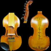 Baroque style song Master 7×7 strings 14" Viola d'Amore, horse scroll #13956