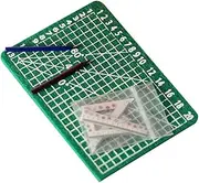 ifundom to Scale Ruler Set 5pcs Miniature Cutting Mat for Modeling Sewing Baking Decor