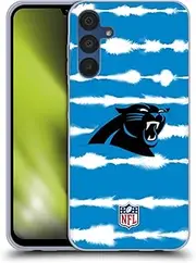 Head Case Designs Officially Licensed NFL Watercolour Stripe Print Carolina Panthers Art Gel Case [Military Grade Protection] Compatible with Samsung Galaxy A15