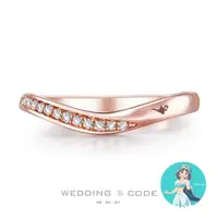 在飛比找momo購物網優惠-【WEDDING CODE】14K 8分鑽石女戒 4468玫