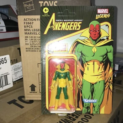 Marvel Legends Retro 375 Collection Vision 3 3/4-Inch Action Figure Minty