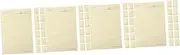 COHEALI 4sets Loose-Leaf Notebook Paper Notepad Paper A5 Lined Notebook Refill Binder Planner Binder Replacement Inserts Punched Refill 60sheets*4