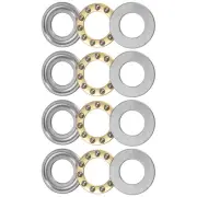 F12-21M Thrust Ball Bearing 11x21x5mm Brass with Washers ABEC3 4pcs