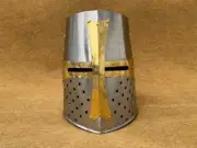 Templar Crusader Knight Helmet Halloween Templar Costume Medieval Costume