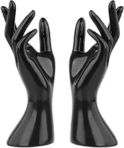 [yuksok] 1Pair Mannequin Hand Jewelry Display Holder Ring Holder for Necklace Hand Chain Finger Ring