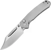 NEW CJRB Bowie Pyrite Button Lock Ti Folding Knives
