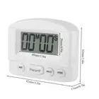 Portable Digital Clock Countdown Timer Large LCD Display Kitchen Use (White)