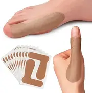 20PCS Big Toe Strap Thumb Protecting Tape, Self Adhesive Thumb Cover Stickers, Elastic Turf Toe Tape for Big Toe Injuries