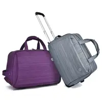 在飛比找ETMall東森購物網優惠-悅生活-GoTrip微旅行 23吋質感絲紋拉桿行李袋(拉桿包