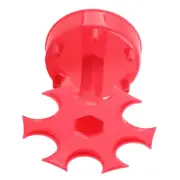 (A Type Rose Red)6 Shot Glass Dispenser Pourer Holder Rotating Red Wine Rack US