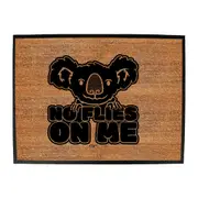 No Flies On Me - Funny Novelty Doormat Man Cave Floor mat
