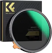 K&F Concept 82mm True Color Variable ND2-32 (1-5 Stops) ND Lens Filter, Adjustable Neutral Density Filter with 28 Multi-Layer Coatings for Camera Lens