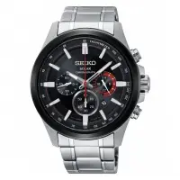 在飛比找Yahoo!奇摩拍賣優惠-SEIKO 精工 Criteria太陽能計時腕錶(V175-