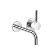 Dornbracht META Wall-mounted single-lever basin mixer w. individual rosettes Chr