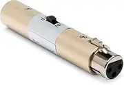 Hosa Power Switch Adaptor with XLR3F to XLR3M Connector
