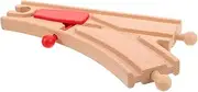 Wooden Train Track Connectors Straight Pieces Bridge Set Expandable Track System for Playtime Fun