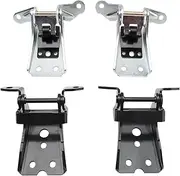 Areyourshop 4PCS Front Upper Lower Door Hinge For Ford F150 F-250 F-350 for Mercury 1980-1997 For Ford Fairmont Upper & Lower Door Hinge 1978-1983 925-066 925-068