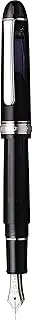 PLATINUM Japanese Fountain Pen Century Rhodium Black Diamond EF/Black/0.24-0.28mm/Handmade/14K Gold Nib/Gift Box/Fountain Pen #3776