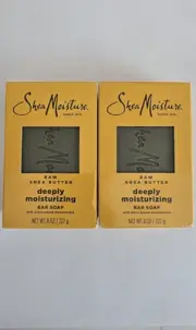 Shea Moisture Raw Shea Butter Soap w/ Frankincense & Myrrh 8 oz plant-based (2)