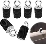 Tie Down Anchors for Polaris Ranger & General UTVs, 1-7/16" Hole, 6 Pack, Black, Steel & Rubber, Compatible with Ranger 500-1000, General 1000, Not Compatible with RZR, Sportsman or Ace
