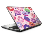 Universal Laptop Skins wrap for 15" - Yummy Donuts Doughnuts Pink