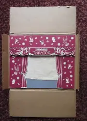 Sawyer's 1940's View-Master Maroon Theatre Cardboard Projection Screen 17x14 New