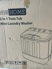 Portable Mini Compact Twin Tub Washing Machine, Laundry Washer w Wash SUPER DEAL