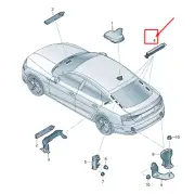AUDI A5 F5 Right Upper Antenna Amplifier 8W8035225A NEW GENUINE