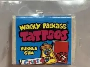 1973 TOPPS WACKY PACKAGE TATTOOS UNOPENED GUM PACK = NEAR MINT