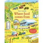 SEE INSIDE WHERE FOOD COMES FROM (硬頁書)/EMILY BONE SEE INSIDE;LIFT-THE-FLAP 【三民網路書店】