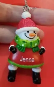 Jenna Snowman Christmas Ornaments