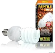 Exo Terra Repti-Glo 10.0 Compact Fluorescent Desert Terrarium Lamp, 26-Watt