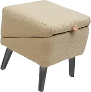 WeiLaiKeQi Pet Ramp for Dogs Easy Assembly Portable Accessory for Senior Pets Bed, Khaki